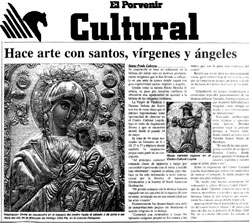 Entrevista con Rocio Heredia por el Periodista Mario Prado Cabrera - Periódico "El Porvenir" sección Cultural.